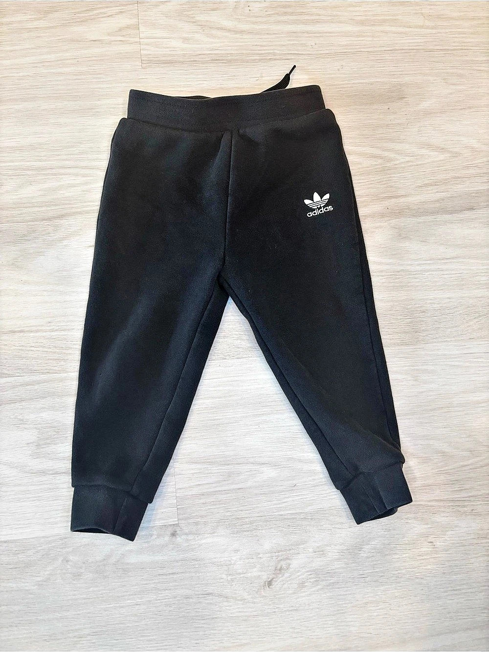 adidas Toddler Trefoil Joggers Boys 2T-3T Black Jogger Pants